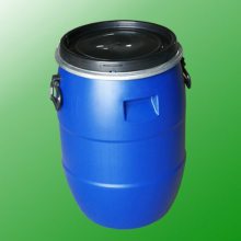 山东华辰60升抗菌剂抱箍塑料桶 60L蓝色除垢剂化工桶