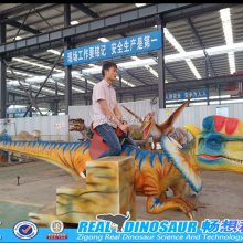 商场骑乘恐龙互动坐骑恐龙公园吸引人气的展览道具仿真恐龙出租