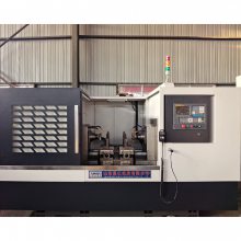 星亿810三轴卧式数控铣端面打中心孔机床，轴类首序高效加工