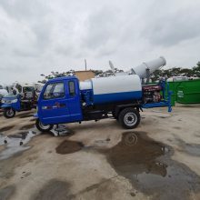 柴油三轮雾炮洒水车 工地2吨3吨高炮喷洒车 小型绿化喷洒车