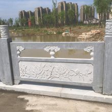 简易石栏杆 河堤寺庙公园草白玉石栏杆 芝麻白栏杆