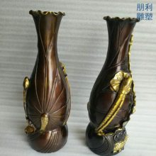 提供城市铜花瓶雕塑制作价格 公园小品 优选铜花瓶雕塑异型