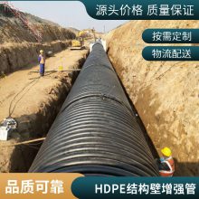 塑料雨水检查井 HDPE缠绕结构壁增强管( B型管)克拉管厂家报价