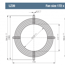 ebmpapst  LZ39 ֻߴ 172 x 51ȫԭװƷ
