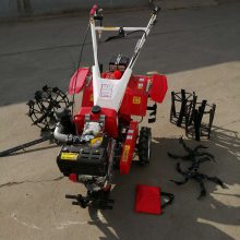 汽油两驱微耕机 四冲程手扶旋耕机 小型家用旋耕机