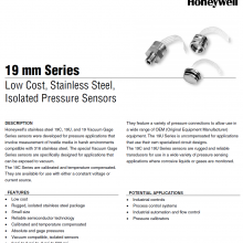 19C003PG1KоHoneywellѹ19mm