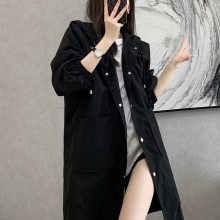 春秋季便宜风衣外套梅岑风衣女卡其色中长款英伦风品牌折扣女装拿货渠道