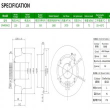 SW400HE2 400mm AC230VߴECʽķԴ豸ɢ