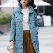 歌蒂雅诗羽绒服国风刺绣品牌 广州羽绒服便宜壹手货源 直播实体（热）卖女装羽绒服