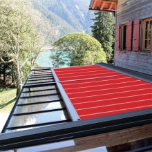 阳光房电动遮阳天幕 别墅庭院户外遮阳棚 隔热防晒天棚帘