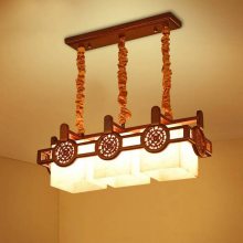 樊灯X30中式别墅卧室云石中国风红木仿古典大气餐厅书房客厅灯具