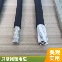 屏蔽高柔性拖链电缆TRVVP3*6平方 定制耐寒低温抗冻特殊线缆
