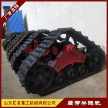 小麦玉米收割机改装半履带一机两用