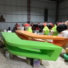 商业家具树脂玻璃钢镂空造型休闲椅 楼盘小区装饰大型沙发座椅坐凳来图定制