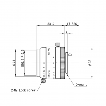 VST VS-H1系列 VS-2514H1 1" 芯片 25MM焦距工业镜头