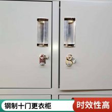可定做智能十门更衣柜 承重力强置物柜 无尘车间铁皮柜