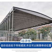 简单又实用的活动雨棚屋顶悬空雨棚电动推拉雨棚制作与安装