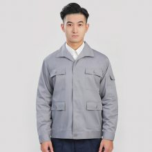 车间工地劳保工作服春秋长袖工作服耐磨工程服男印字批发定制logo