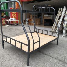 子母床家用双层子母床黑色1.2米子母床1.5米子母床上下铺铁床员工宿舍双层床