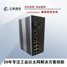 正维通信千兆2光8电以太网工业光纤交换机-WISE6000B-2GS-8T-WR