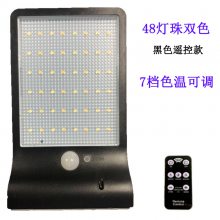 跨境***太阳能灯户外感应庭院壁灯一体化36LED家用路灯工厂直销