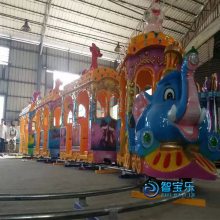 景区可爱造型游乐设备 智宝乐户外电动观光小火车 新型仿真烟雾小火车