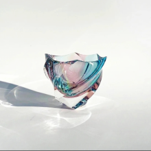 锦州酒店软装设计 艺术品 品牌 馆 民宿 吹制玻璃艺术品 走廊玄关中型落地花瓶 伍一艾