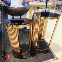 不锈钢圆形茶几 定制接待区大茶几 2m直径不锈钢茶几