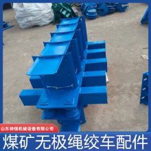 JWB-11主副一体压绳轮 煤矿用重锤五轮张紧装置 无极绳绞车平导轮组