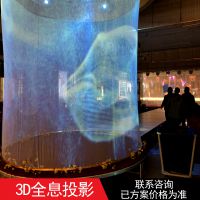 3D全息纱幕投影全息成像投影舞台展厅互动投影电动纱幕投影婚庆