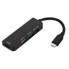 type-c转接头type-c hub拓展坞type-c转hdmi usb hub带micro充电