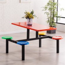 深圳彩色玻璃钢餐桌椅价格平价批发来康胜9年工厂