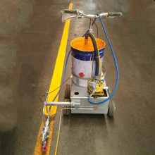 充电式小型划线机 停车场物业车库用标线机 宽度可调节