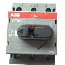 原装ABB三相三线63A380V隔离负荷开关OT63F3三级导轨安装专柜包邮