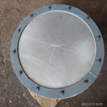 Dg450水平布置重力防爆门厂家 06R403不锈钢膜板圆形防爆门