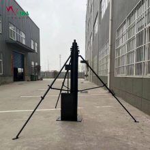 8米手动升降避雷针 抽拉式碳纤维抽拉杆 自立式电动升降杆