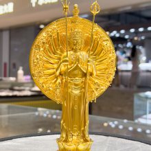 足金千手观音造像遍观世间护持众生