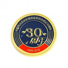 徽章定制厂家委员会30周年胸针烤漆工艺