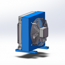上海茜杰设计开发螺杆压缩机油润滑冷却散热器_螺杆压缩机空气冷却器换热器