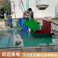 垃圾压缩站设备/下沉式垃圾压缩处理中转站（压缩机）