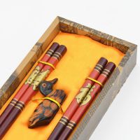 礼盒筷子礼品 2双装 商务小礼物中国风木质餐具旅游纪念品批发