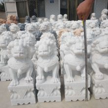 精品湖南汉白玉狮子 青石狮子石雕 厂家直销传统石狮子