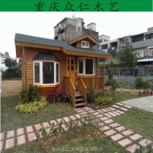 江津景区景观木屋 防腐木轻型木房子 传统木结构别墅施工安装 众仁木艺