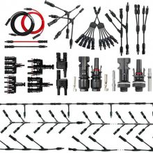 光伏电缆接头 太阳能光伏板线公母插头种类 防水IP68接线端子连接器