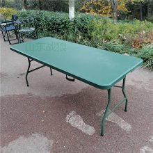 匠军户外野营便携式野营吹塑桌、野战部分队制式折叠桌厂家直销