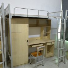 公寓铁架床上床下柜学生床工厂员工宿舍铁架床出租房公寓铁床东莞黄江铁架床