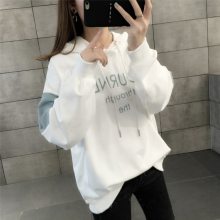 南昌2020秋冬季女裝衛(wèi)衣批發(fā)廠家 女裝連帽套頭帽衫貨源 地?cái)偱介L袖衛(wèi)衣尾貨批發(fā)