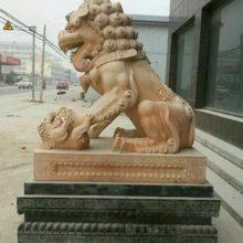 加工汉白玉石狮子 中国石狮子 供应大理石狮子