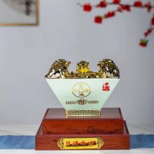 创意异形陶瓷酒瓶 5斤装日进斗金酒瓶 ***密封酒瓶厂