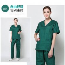 医院工作服工作衣 牙科医生护士工作服吸湿排汗墨绿色工作服